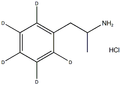 Amphetamine-d5 (hydrochloride) Structure