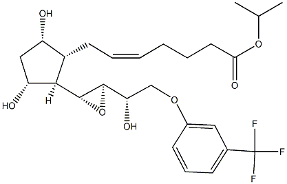 13(R),14(R)-epoxy Fluprostenol isopropyl ester Struktur