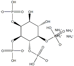 D-myo-Inositol-2,3,4,5-tetraphosphate (ammonium salt) 化学構造式