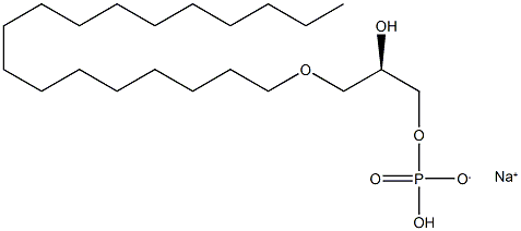 1-Octadecyl Lysophosphatidic Acid (sodium salt) Structure