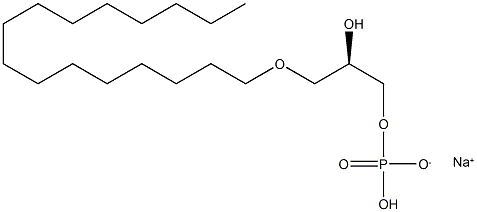 1-Hexadecyl Lysophosphatidic Acid (sodium salt) Struktur