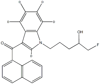 AM2201 N-(4-hydroxypentyl) metabolite-d5 化学構造式