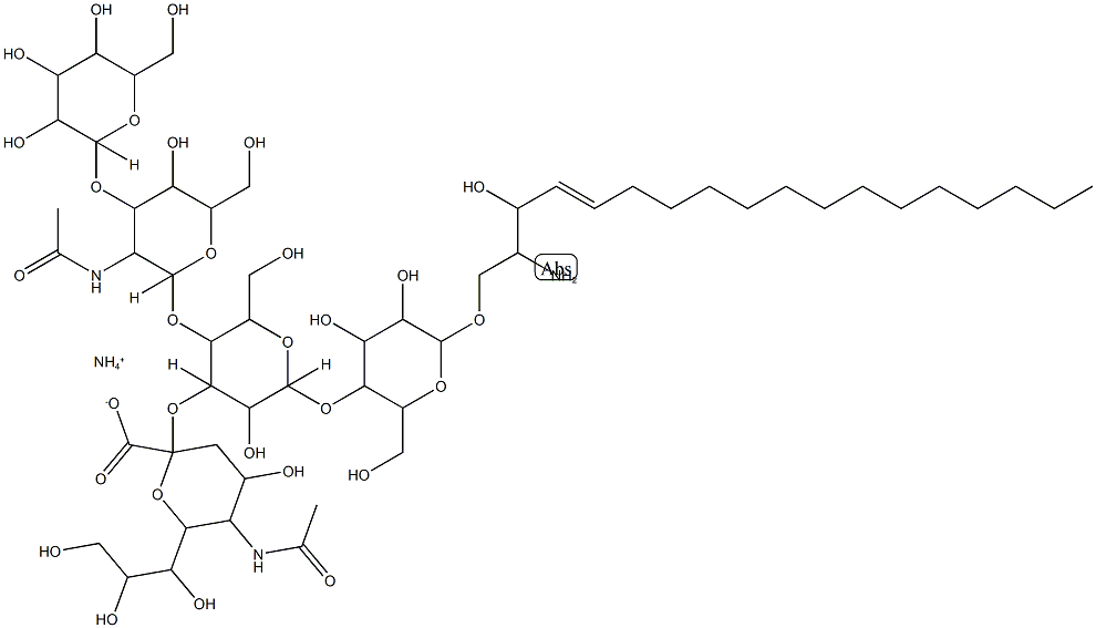 Lyso-Monosialoganglioside GM1 (ammonium salt) Struktur