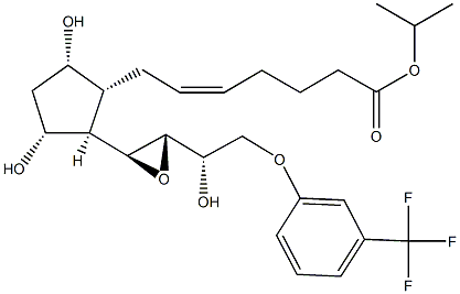13(S),14(S)-epoxy Fluprostenol isopropyl ester Structure