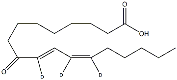 9-OxoODE-d3 结构式