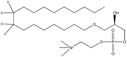 Lyso-PAF C-18 -d4 结构式