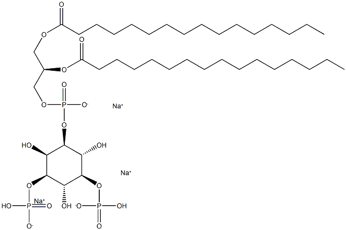 PtdIns-(3,5)-P2 (1,2-dipalmitoyl) (sodium salt),,结构式