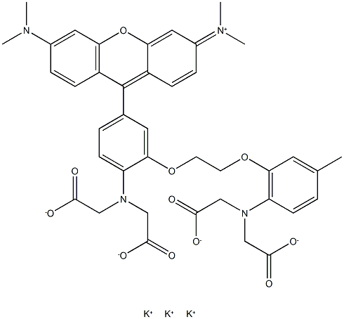 Rhod-2 (potassium salt) 化学構造式