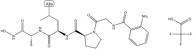 MMP Inhibitor I (trifluoroacetate salt) 化学構造式