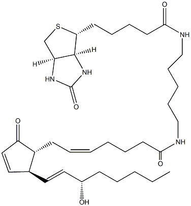前列腺素A2-生物素, , 结构式