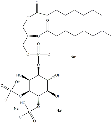PtdIns-(3,4)-P2 (1,2-dioctanoyl) (sodium salt) Struktur