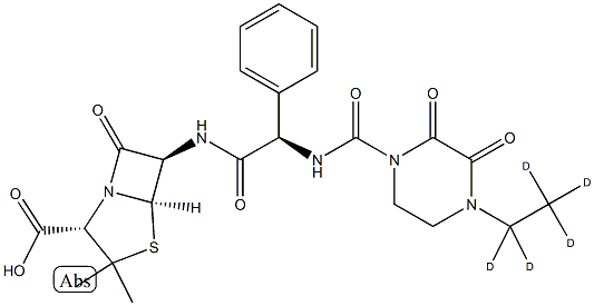 Piperacillin-d5 Structure