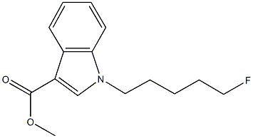 methyl-1-(5-fluoropentyl)-1H-indole-3-Carboxylate 结构式