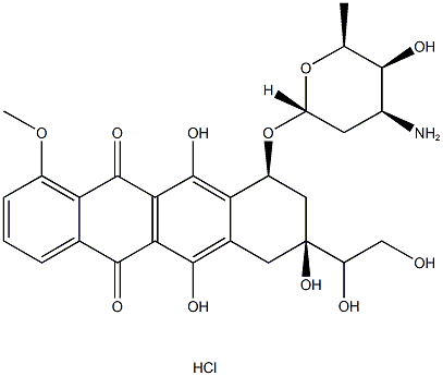 阿霉素的代谢产物盐酸盐, , 结构式