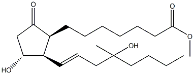 8-iso Misoprostol Structure