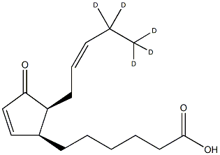 二氧-12-氧代植物二烯酸-D5,,结构式