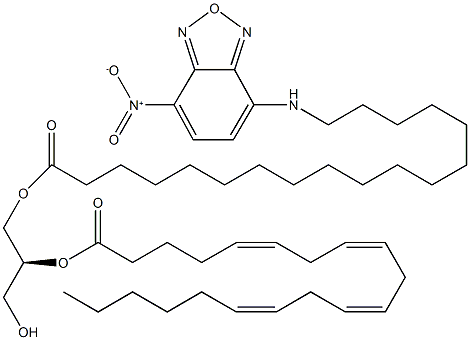 NBD-Stearoyl-2-Arachidonoyl-sn-glycerol,,结构式