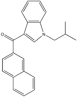 JWH 073 2'-naphthyl-N-(2-methylpropyl) isomer,,结构式