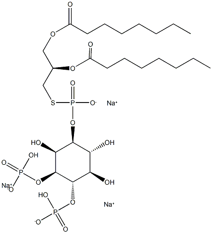 Ptd(S)Ins-(3,4)-P2 (1,2-dioctanoyl) (sodium salt) Structure