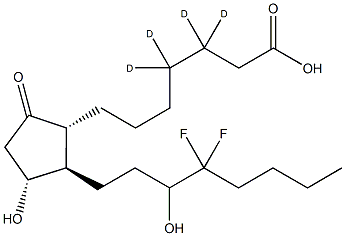 13,14-dihydro-15(R,S)-hydroxy-16,16-difluoro Prostaglandin E1-d4