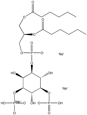 PTDINS-(3,5)-P2(1,2-二己酰基)(钠盐), , 结构式