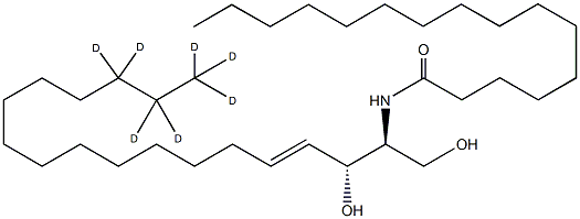 C16神经酰胺-D7(D18:1-D7 / 16:0), , 结构式