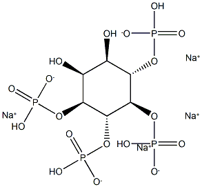 D-myo-Inositol-3,4,5,6-tetraphosphate (sodium salt) 化学構造式