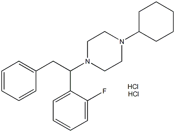 2-fluoro MT-45 (hydrochloride) 化学構造式