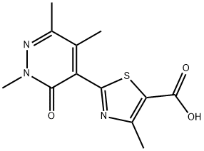 4-METHYL-2-(2,5,6-TRIMETHYL-3-OXO-2,3-DIHYDROPYRIDAZIN-4-YL)-1,3-THIAZOLE-5-CARBOXYLIC ACID|4-甲基-2-(2,5,6-三甲基-3-氧代-2,3-二氢哒嗪-4-基)-1,3-噻唑-5-羧酸