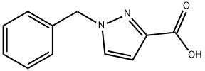 1-benzyl-1H-pyrazole-3-carboxylic acid Struktur