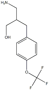 3-amino-2-{[4-(trifluoromethoxy)phenyl]methyl}propan-1-ol 结构式