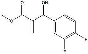 methyl 2-[(3,4-difluorophenyl)(hydroxy)methyl]prop-2-enoate Structure