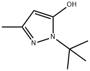 1-叔丁基-3-甲基-1H-吡唑-5-醇, 1020661-22-6, 结构式