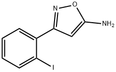 3-(2-碘苯基)异噁唑-5-胺 结构式