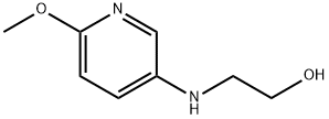 2-[(6-methoxypyridin-3-yl)amino]ethan-1-ol 化学構造式