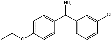 (3-chlorophenyl)(4-ethoxyphenyl)methanamine 结构式