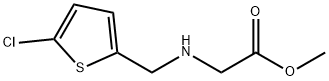 methyl 2-{[(5-chlorothiophen-2-yl)methyl]amino}acetate Struktur