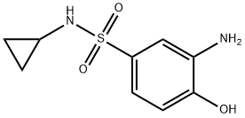 3-氨基-N-环丙基-4-羟基苯-1-磺酰胺, 1036458-44-2, 结构式