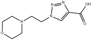 1-[2-(morpholin-4-yl)ethyl]-1H-1,2,3-triazole-4-carboxylic acid 化学構造式