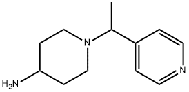 1-[1-(pyridin-4-yl)ethyl]piperidin-4-amine 化学構造式
