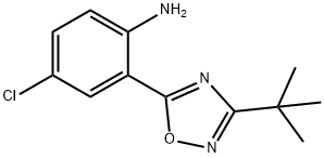 2-(3-tert-butyl-1,2,4-oxadiazol-5-yl)-4-chloroaniline Structure