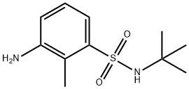 3-氨基-N-叔丁基-2-甲基苯-1-磺酰胺, 1041583-63-4, 结构式