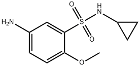 5-氨基-N-环丙基-2-甲氧基苯-1-磺酰胺 结构式