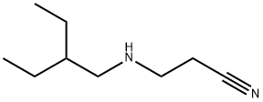 3-[(2-ethylbutyl)amino]propanenitrile Structure