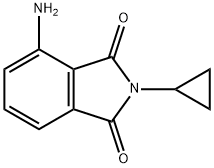 4-amino-2-cyclopropyl-2,3-dihydro-1H-isoindole-1,3-dione, 1042635-26-6, 结构式