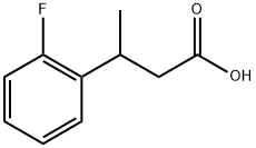 3-(2-fluorophenyl)butanoic acid 结构式