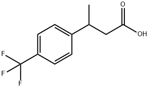 3-[4-(trifluoromethyl)phenyl]butanoic acid Struktur