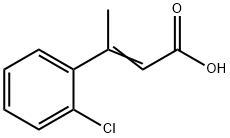 3-(2-chlorophenyl)but-2-enoic acid 化学構造式