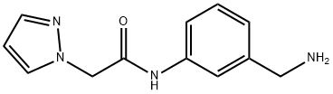 N-[3-(aminomethyl)phenyl]-2-(1H-pyrazol-1-yl)acetamide Structure