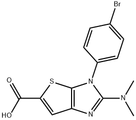 3-(4-bromophenyl)-2-(dimethylamino)-3H-thieno[2,3-d]imidazole-5-carboxylic acid,1087784-20-0,结构式